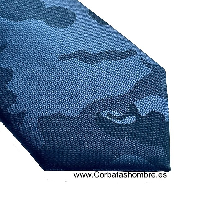 CORBATA CAZADOR DE CAMUFLAGE ESTRECHA TONOS GRISES 