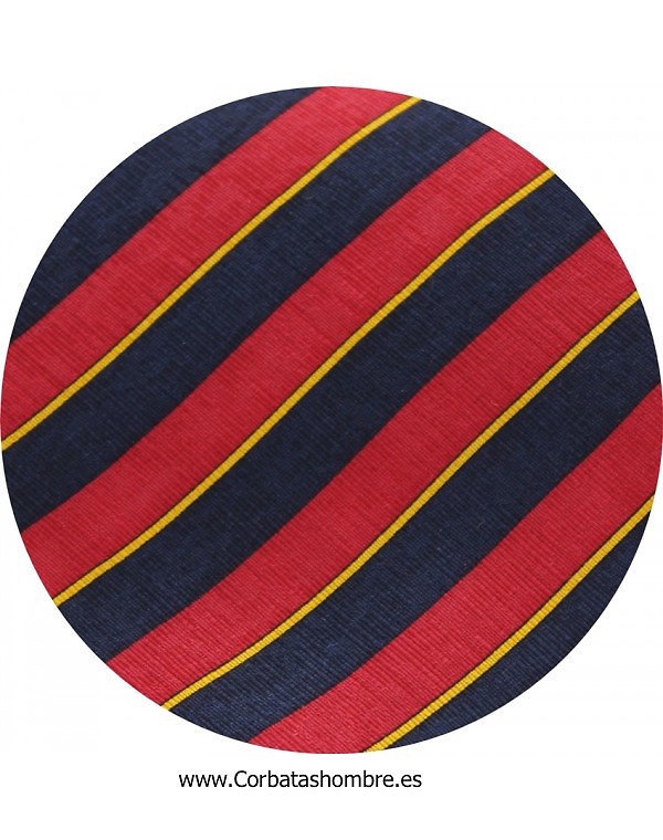 CORBATA DE HOMBRE A RAYAS AZUL Y ROJA 