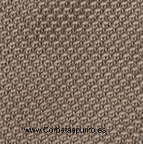 CORBATA DE PUNTO BEIGE CAFÉ CON LECHE 