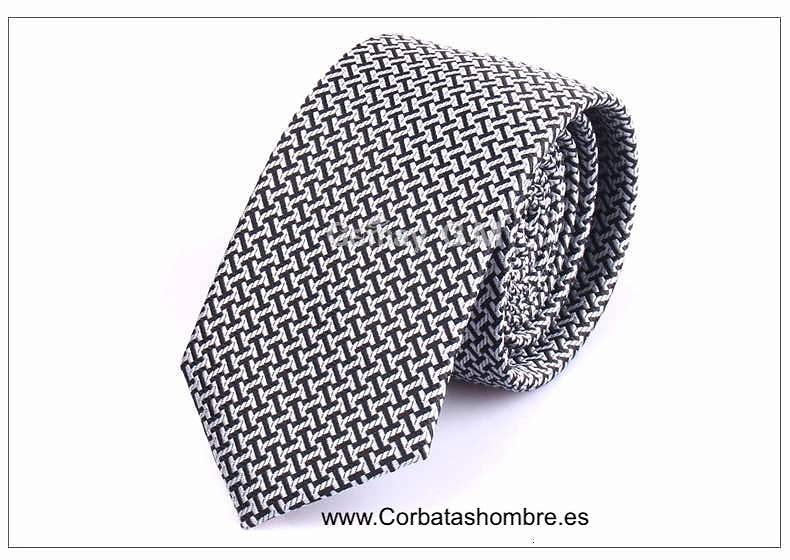 CORBATA ESTRECHA ELEGANTE PARA NOVIO O TRAJES OSCUROS 