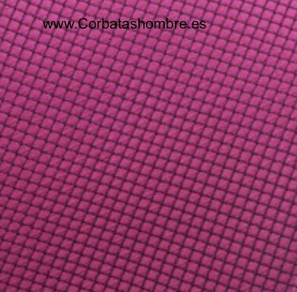 CORBATA ESTRECHA FUCSIA LISO JACQUARD 