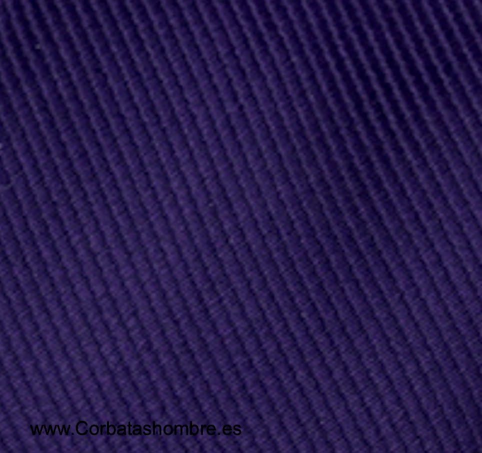 CORBATA ESTRECHA MORADA AL BIES MUY ELEGANTE 