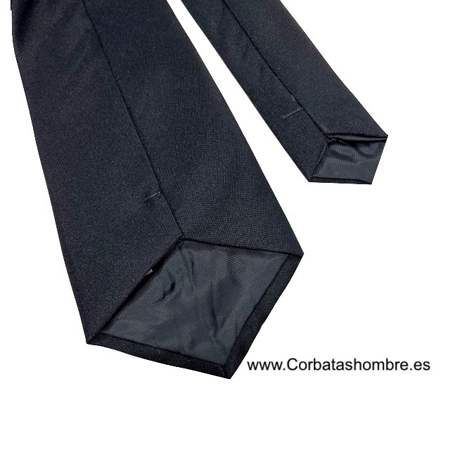 Corbata negra para uniformes trajes