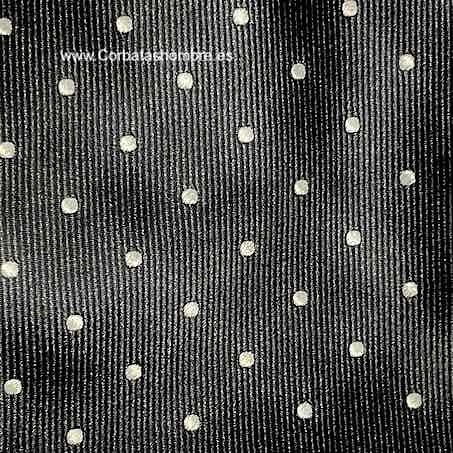 CORBATA NEGRA CON LUNARES BLANCOS PEQUEÑOS 