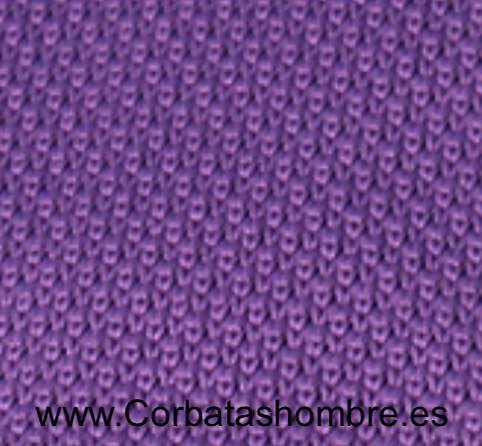 CORBATA PUNTO MORADA LISA 