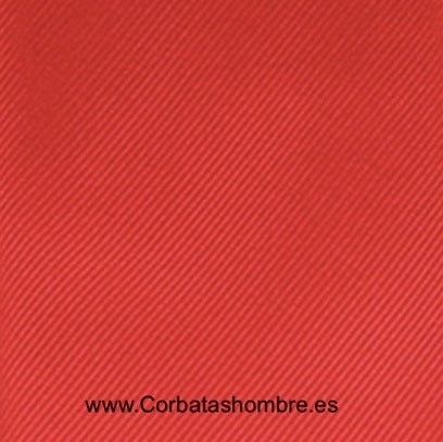 CORBATA ROJA LISA DE TEJIDO JACQUARD AL BIÉS DE VARIOS NUDOS 