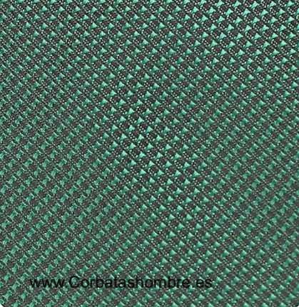 CORBATA VERDE LISA PRECIOSA EFECTO DIAMANTADO 