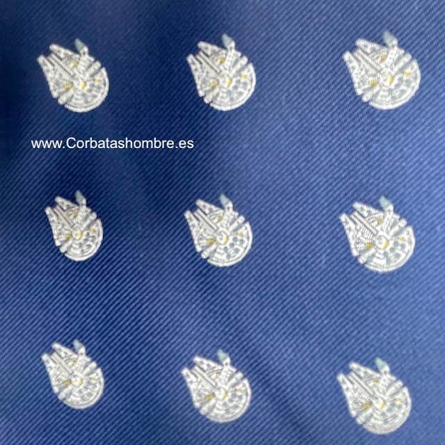 PAÑUELO TRAJE AZUL MARINO CON NAVES DE LA GALAXIA 