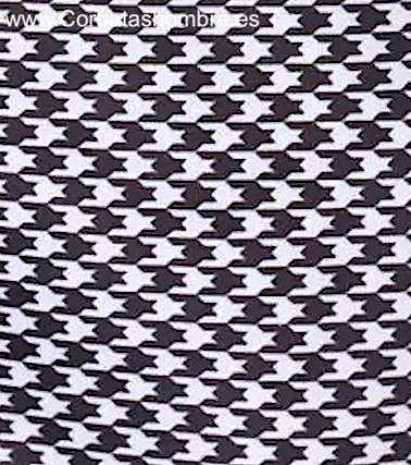 PAÑUELO TRAJE EN BLANCO Y NEGRO DE PATA DE GALLO 