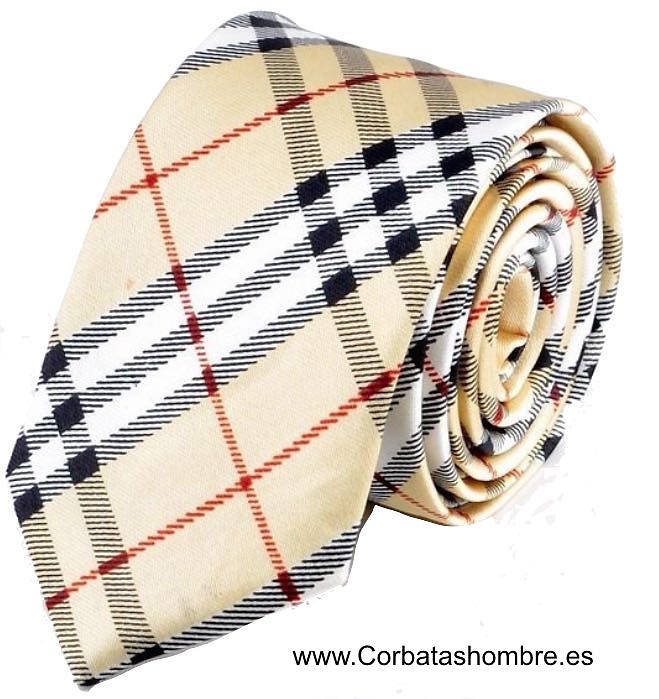 CORBATA A CUADROS DE ESTILO INGLÉS 