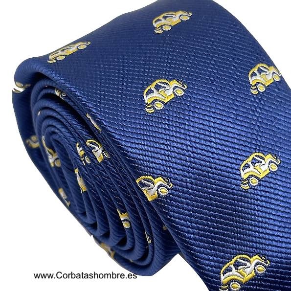 CORBATA AZUL DE COCHES TIPO MINI O SEISCIENTOS 