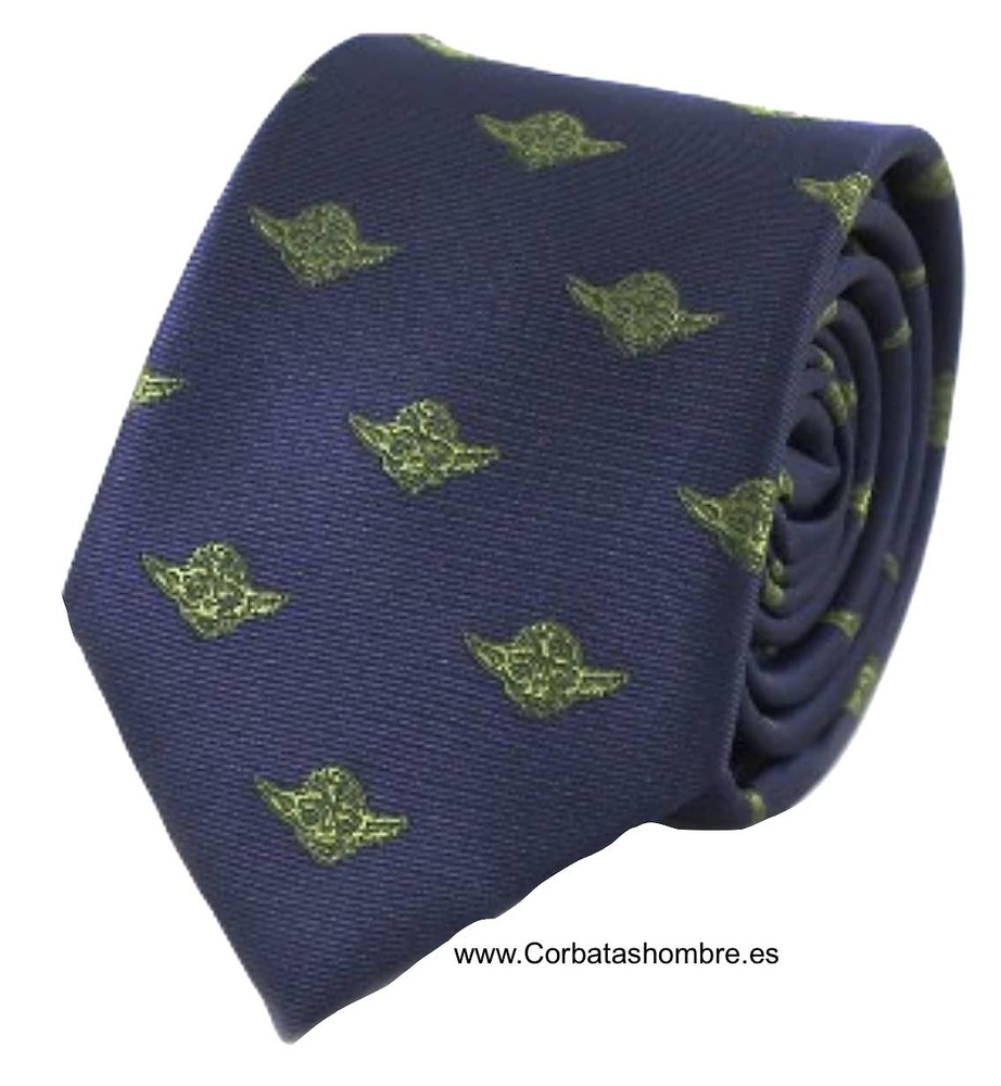 CORBATA AZUL MARINO EQUIVALENTE DE YODA 