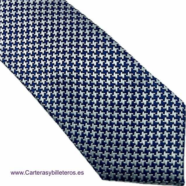 CORBATA AZUL MARINO Y GRIS DE CEREMONIA O CHAQUÉ 