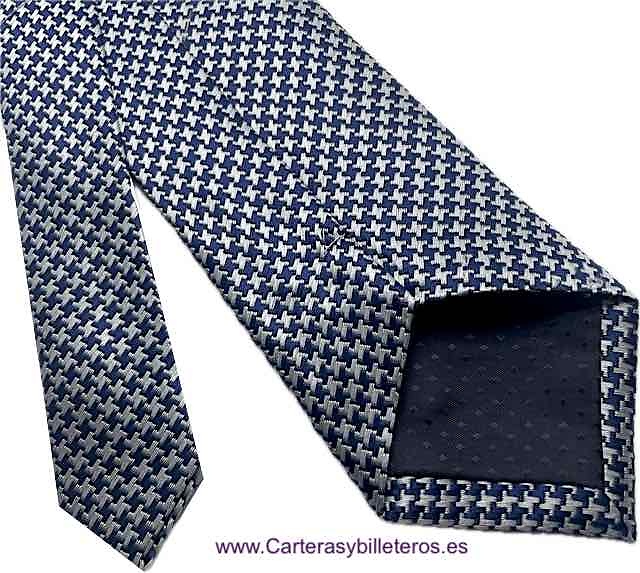 CORBATA AZUL MARINO Y GRIS DE CEREMONIA O CHAQUÉ 