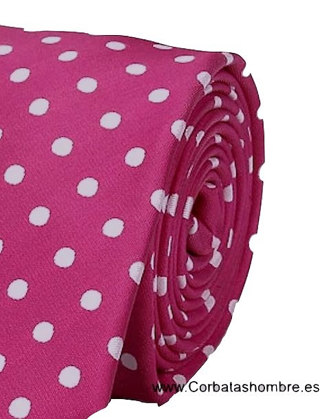 CORBATA AZUL PURISIMA DE LUNARES BLANCOS ELEGANTES 