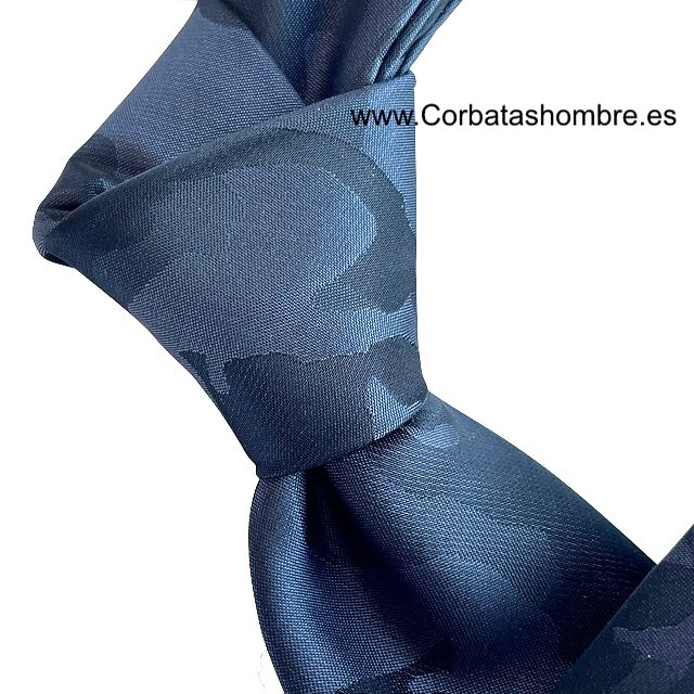 CORBATA CAZADOR DE CAMUFLAGE ESTRECHA TONOS GRISES 