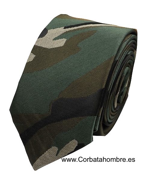 CORBATA CAZADOR DE CAMUFLAGE ESTRECHA 