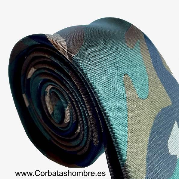 CORBATA CAZADOR DE CAMUFLAGE ESTRECHA 