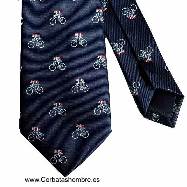Corbata ciclistas con azul