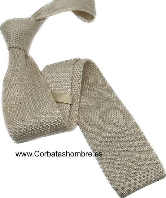 CORBATA DE PUNTO MARFIL ELEGANCE 