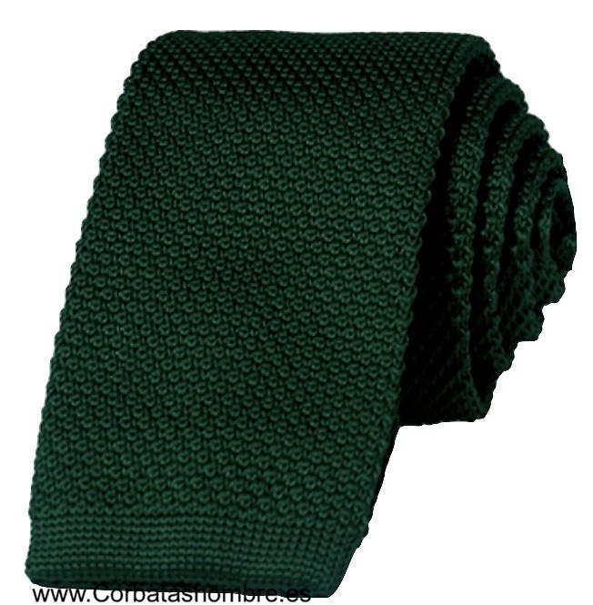 CORBATA DE PUNTO VERDE INGLÉS 