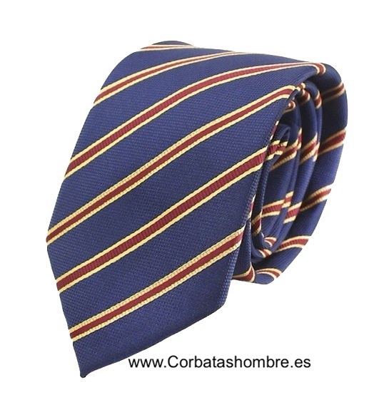 CORBATA DE RAYAS CON LOS COLORES DE LA BANDERA DE ESPAÑA MUY ELEGANTE 