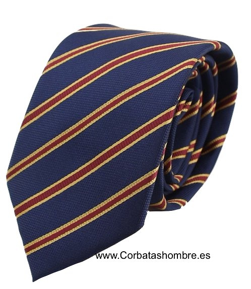 CORBATA DE RAYAS CON LOS COLORES DE LA BANDERA DE ESPAÑA MUY ELEGANTE 