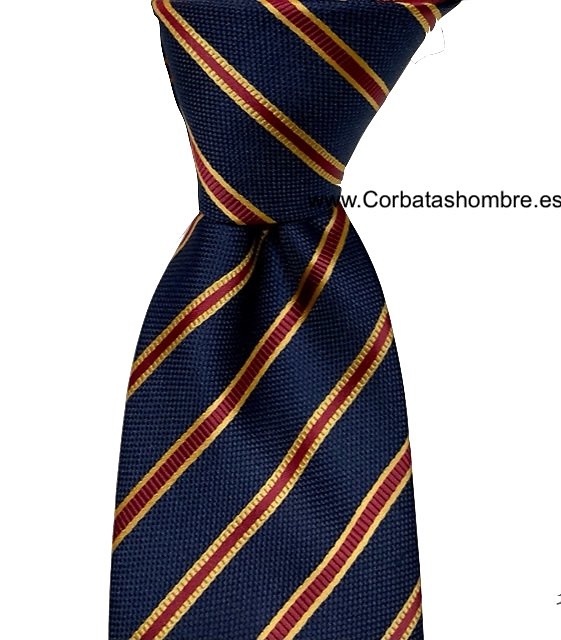 CORBATA DE RAYAS CON LOS COLORES DE LA BANDERA DE ESPAÑA MUY ELEGANTE 