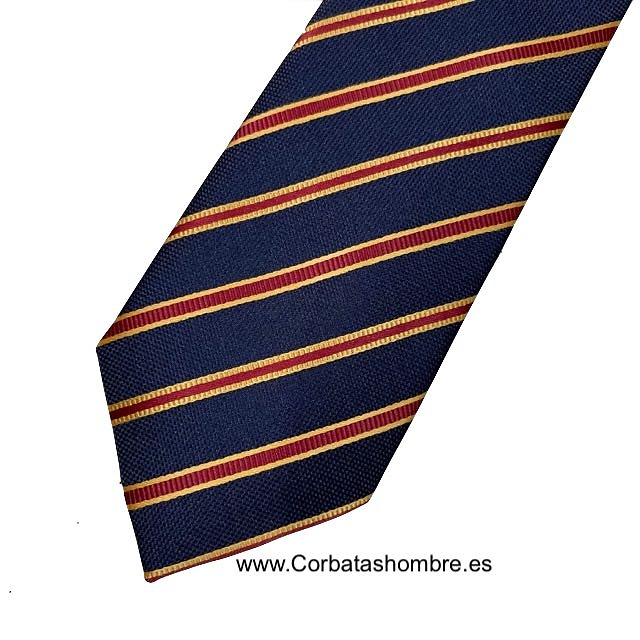 CORBATA DE RAYAS CON LOS COLORES DE LA BANDERA DE ESPAÑA MUY ELEGANTE 