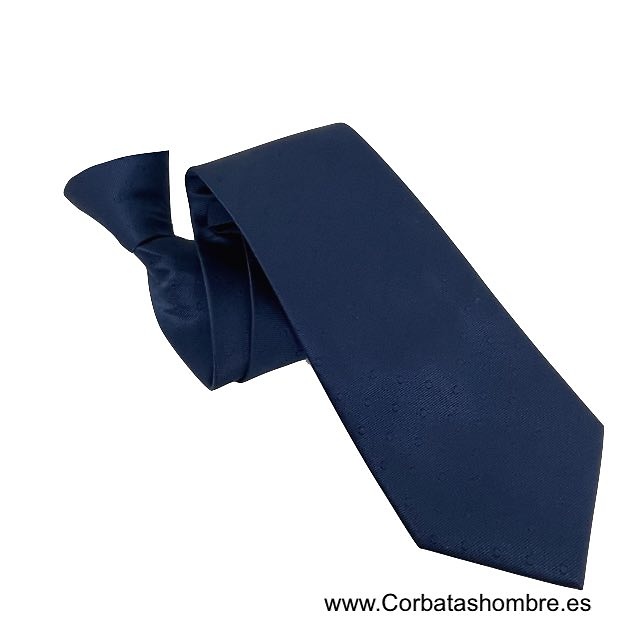 CORBATA ELEGANTE AZUL MARINO CON LUNARES TAMBIÉN EN MARINO 