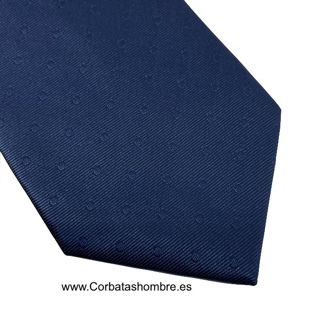 CORBATA ELEGANTE AZUL MARINO CON LUNARES TAMBIÉN EN MARINO 