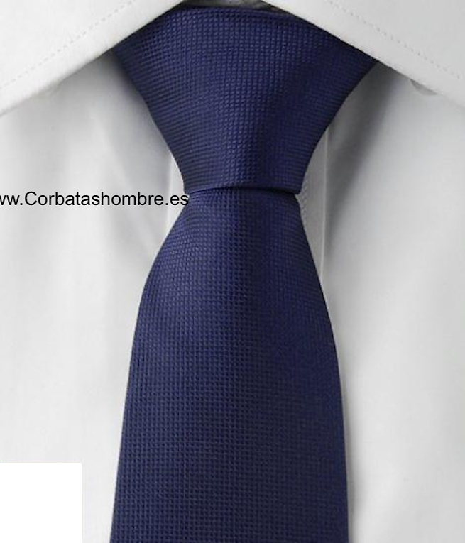 CORBATA ESTRECHA AZUL MARINO LISA JACQUARD 