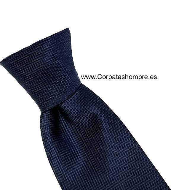 CORBATA ESTRECHA AZUL MARINO LISA JACQUARD 