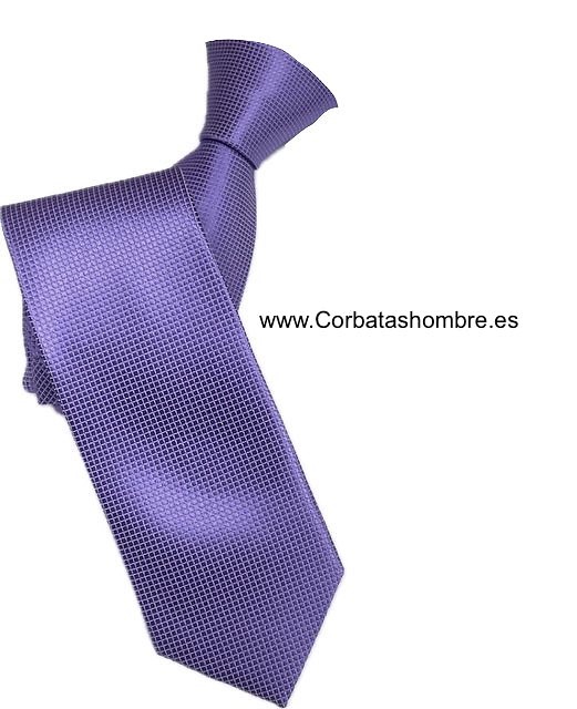 CORBATA ESTRECHA LILA LISA JACQUARD 