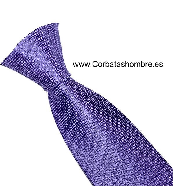 CORBATA ESTRECHA LILA LISA JACQUARD 