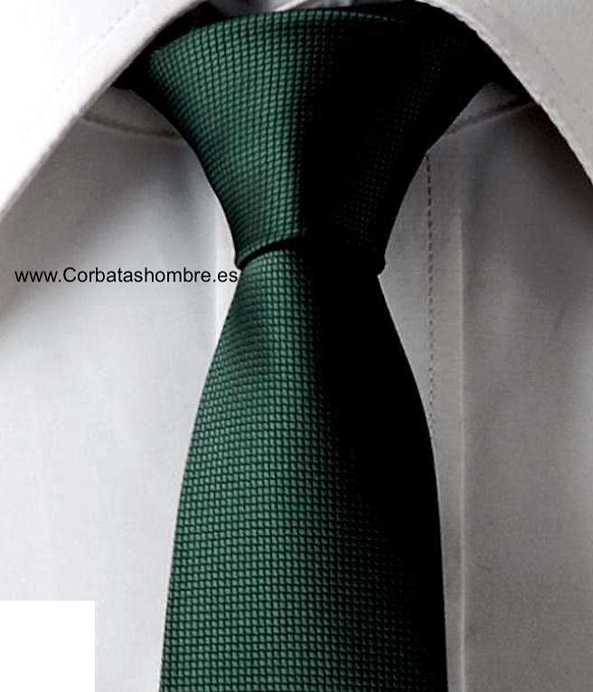 CORBATA ESTRECHA VERDE INGLÉS LISA DE JACQUARD 