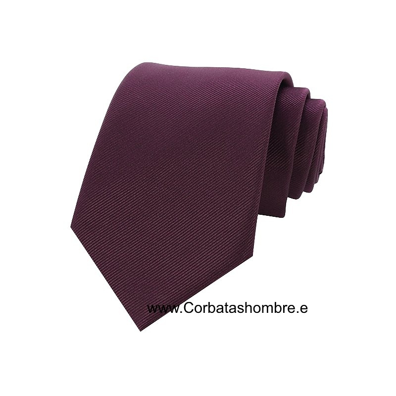 CORBATA GRANATE DE TEJIDO JACQUARD AL BIÉS ELEGANTÍSIMA 