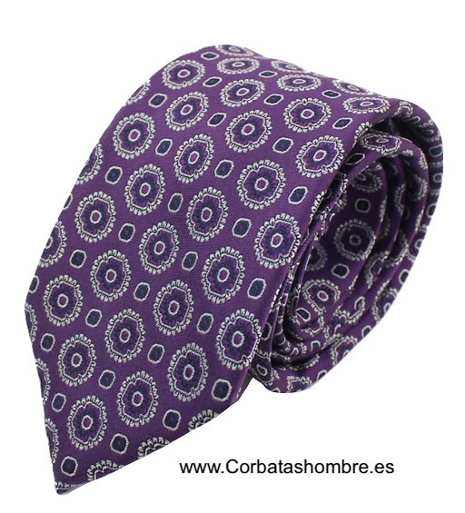 Corbata morada lila elegante