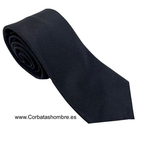 Corbata negra para uniformes trajes