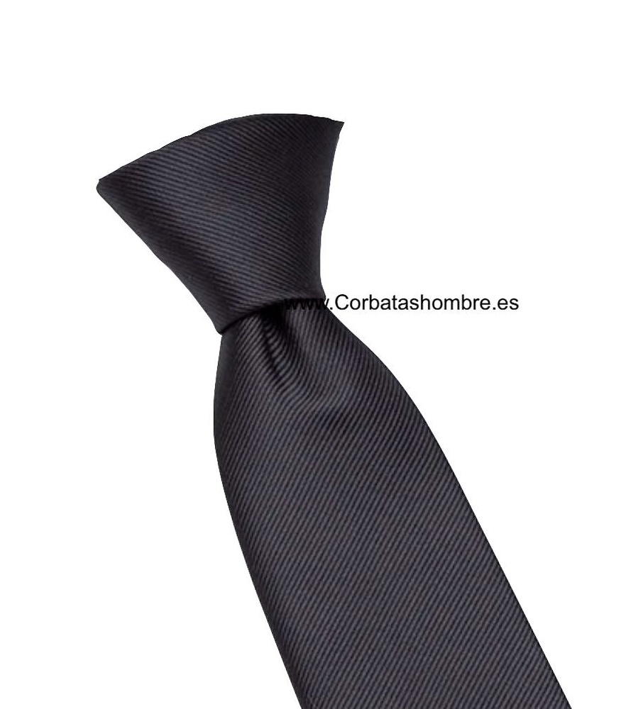 CORBATA NEGRA LISA TEJIDO MICRORALLADO MULTI USOS 