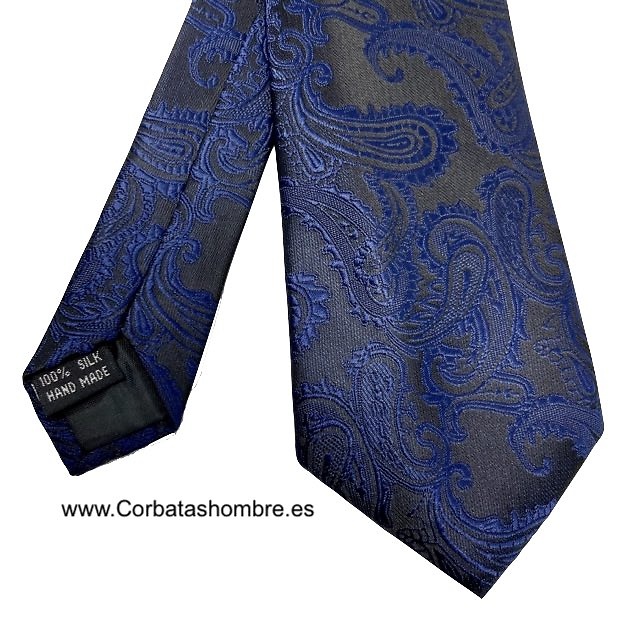 Corbata negra de hombre 100% seda