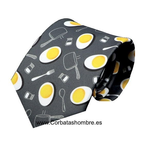 CORBATA ORIGINAL DE COCINERO CON FONDO NEGRO 