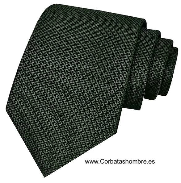 CORBATA VERDE ACEITUNA OSCURA LISA ELEGANT 