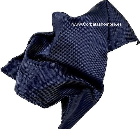 PAÑUELO AZUL MARINO LISO PARA BOLSILLO TRAJE 