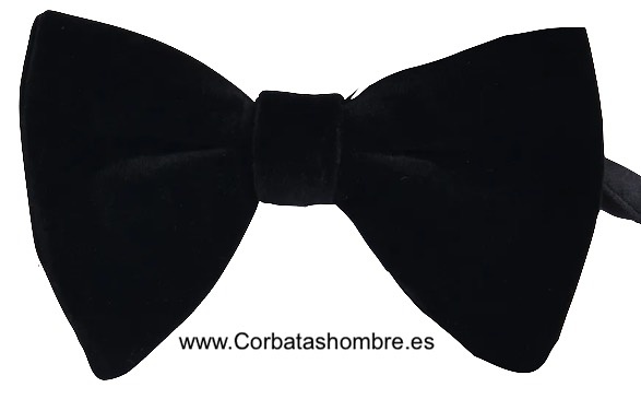 PAJARITA DE TERCIOPELO NEGRO DE MARIPOSA LUXURY 