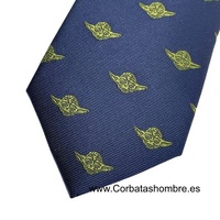 CORBATA AZUL MARINO EQUIVALENTE DE YODA 