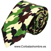 CORBATA CAZADOR DE CAMUFLAGE ESTRECHA