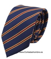 CORBATA DE RAYAS CON LOS COLORES DE LA BANDERA DE ESPAÑA MUY ELEGANTE