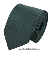 CORBATA ESTRECHA  VERDE INGLÉS LISA DE  JACQUARD