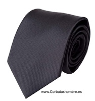 CORBATA NEGRA LISA TEJIDO MICRORALLADO MULTI USOS